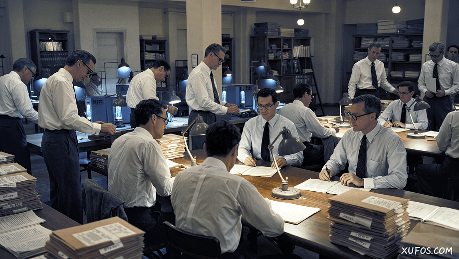 Artistic reconstruction of Project Blue Book Special Report No. 14 analysis