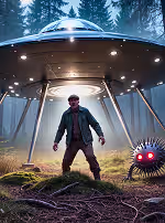 Thumbnail for Dechmont Woods Incident: The Forester Attacked by UFO Robots