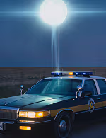 Val Johnson UFO Incident: Deputy Sheriff Patrol Car gets Hit by UFO