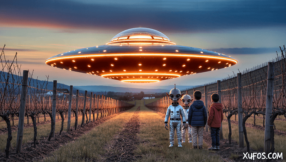 Artistic reconstruction of the Kofu UFO Incident 1975