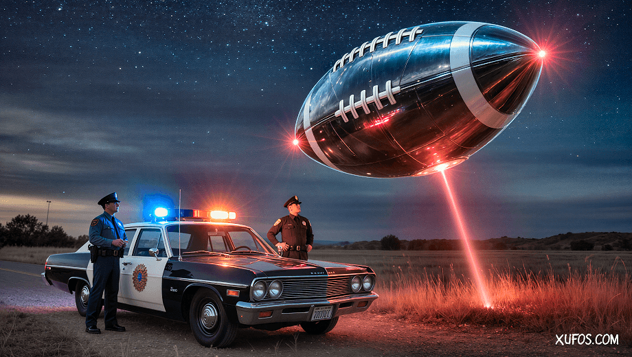 Artistic reconstruction of the Red Bluff UFO Sightings 1960