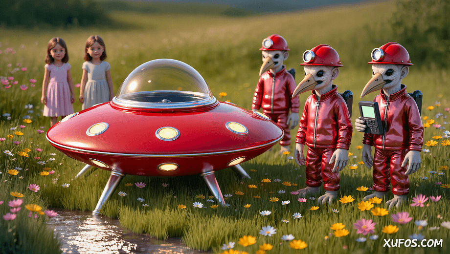 Artistic reconstruction of the Sobolivka UFO Encounter 1990