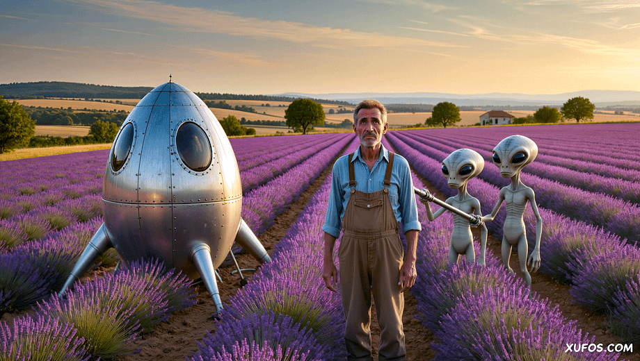 Artistic reconstruction of the Valensole UFO Incident 1965